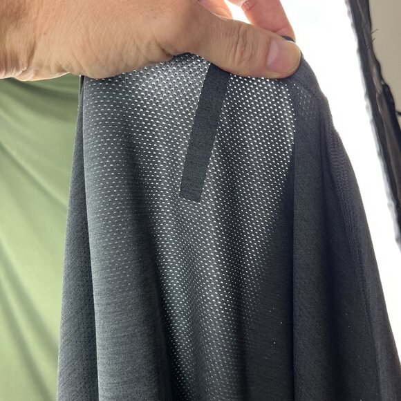 Ten Thousand Versatile Shirt Mens S Long Sleeve Heather Gray Mesh Training Crew - Picture 7 of 10